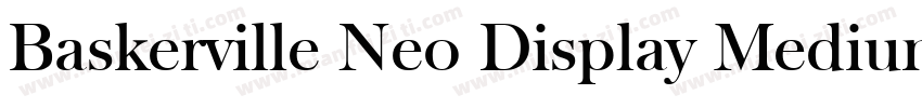 Baskerville Neo Display Medium字体转换